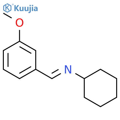 Cyclohexanamine, N-[(3-methoxyphenyl)methylene]- structure