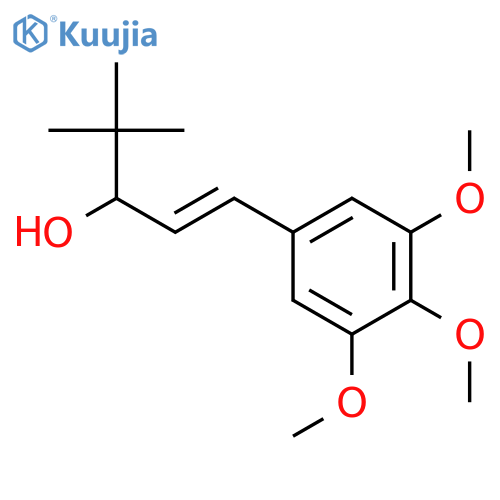 (1E)-4,4-dimethyl-1-(3,4,5-trimethoxyphenyl)pent-1-en-3-ol structure
