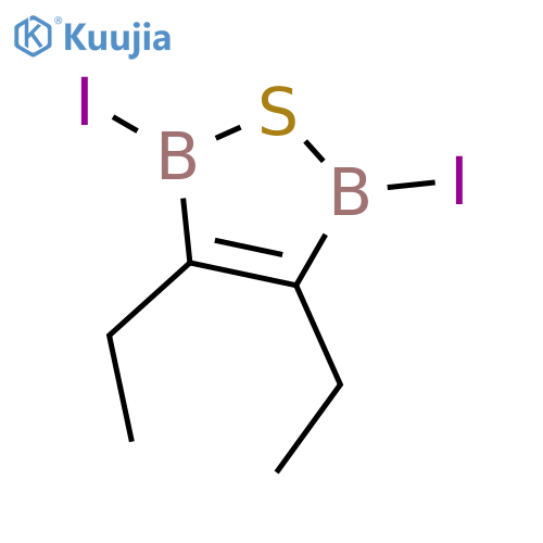1,2,5-THIADIBOROLE, 3,4-DIETHYL-2,5-DIHYDRO-2,5-DIIODO- structure