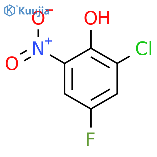 2-chloro-4-fluoro-6-nitrophenol structure