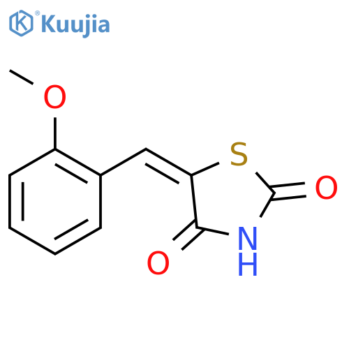 2,4-Thiazolidinedione, 5-[(2-methoxyphenyl)methylene]- structure