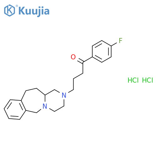 1-(4-fluorophenyl)-4-(3,4,6,11,12,12a-hexahydropyrazino[1,2-b][2]benzazepin-2(1H)-yl)butan-1-one dihydrochloride structure