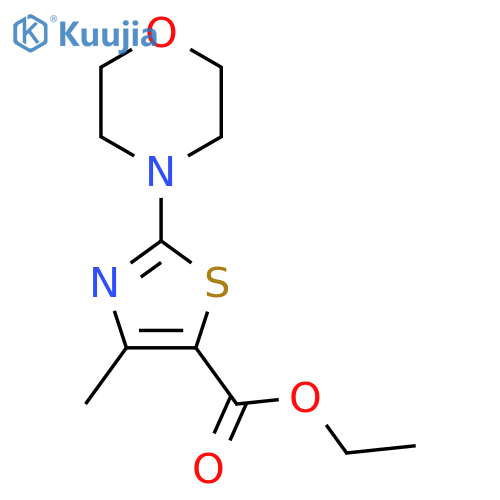 Ethyl 4-methyl-2-morpholin-4-yl-1,3-thiazole-5-carboxylate structure