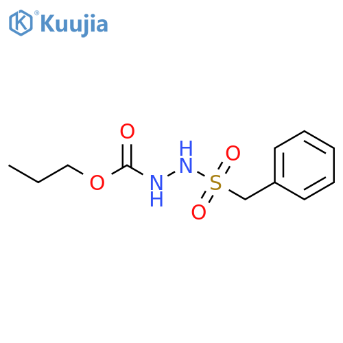 Hydrazinecarboxylic acid, 2-[(phenylmethyl)sulfonyl]-, propyl ester structure