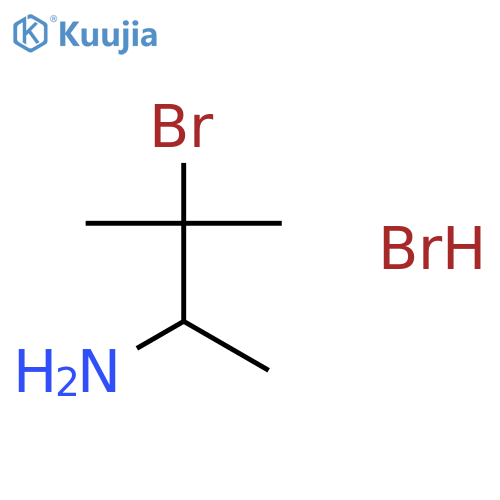 2-Butanamine, 3-bromo-3-methyl-, hydrobromide structure