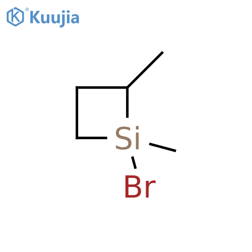 Silacyclobutane, 1-bromo-1,2-dimethyl- structure