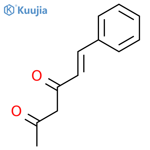 5-Hexene-2,4-dione, 6-phenyl-, (5E)- structure
