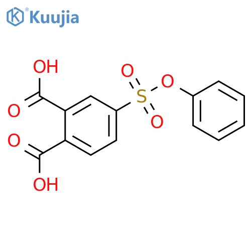 1,2-Benzenedicarboxylic acid, 4-(phenoxysulfonyl)- structure