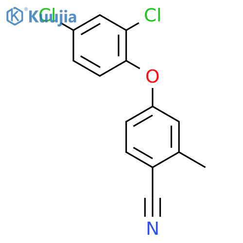 Benzonitrile, 4-(2,4-dichlorophenoxy)-2-methyl- structure