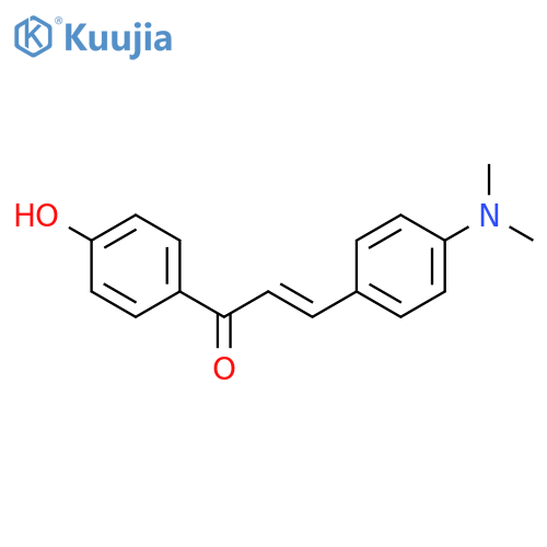 2-Propen-1-one, 3-[4-(dimethylamino)phenyl]-1-(4-hydroxyphenyl)- structure