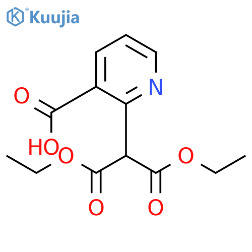 2-(1,3-Diethoxy-1,3-dioxopropan-2-yl)nicotinic acid structure