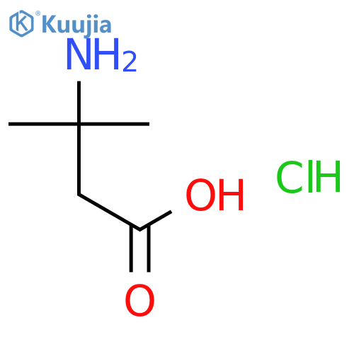 3-Amino-3-methylbutyric acid hydrochloride structure