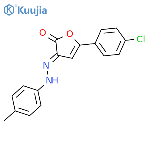 2,3-FURANDIONE, 5-(4-CHLOROPHENYL)-, 3-[(4-METHYLPHENYL)HYDRAZONE] structure