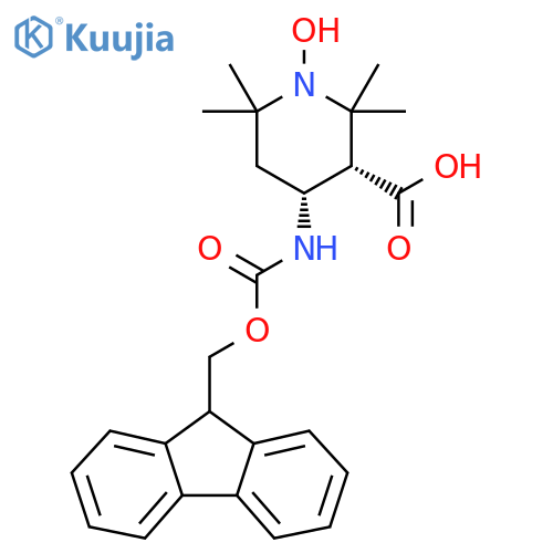 Fmoc-(3R,4R)-4-amino-1-oxyl-2,2,6,6-tetramethylpiperidine-3-carboxylic Acid structure