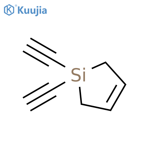 Silacyclopent-3-ene, 1,1-diethynyl- structure