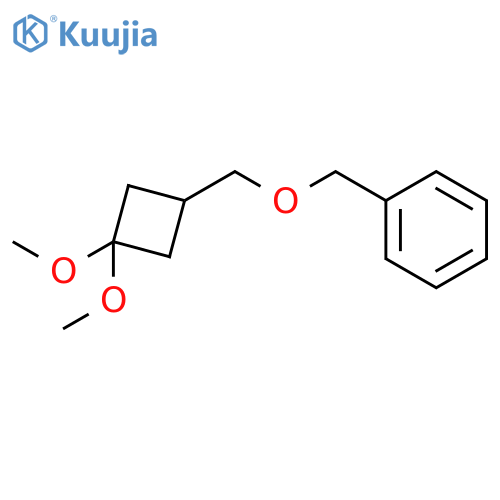 {[(3,3-Dimethoxycyclobutyl)methoxy]methyl}benzene structure