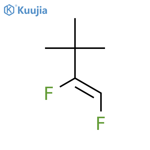 1-Butene, 1,2-difluoro-3,3-dimethyl-, (E)- structure