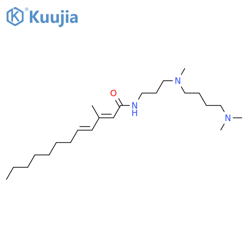 N',N'',N''-Trimethyl-N-(3-methyl-2,4-dodecadienoyl)spermidine; (2'E,4'E)-form structure