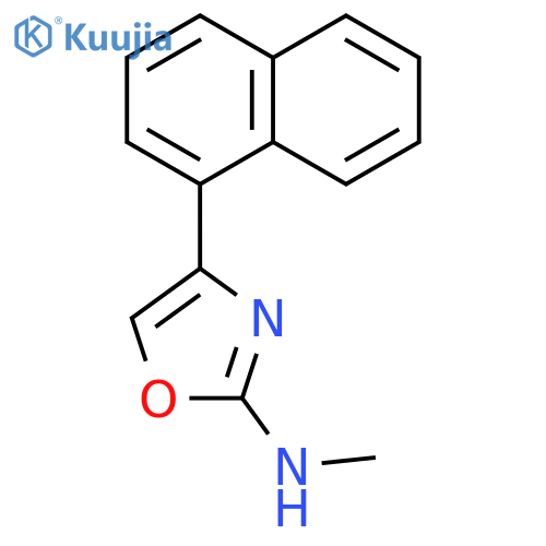 2-OXAZOLAMINE, N-METHYL-4-(1-NAPHTHALENYL)- structure