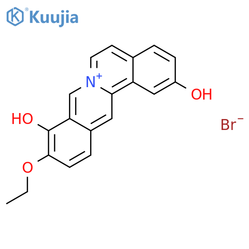 DIBENZO[A,G]QUINOLIZINIUM, 10-ETHOXY-2,9-DIHYDROXY-, BROMIDE structure