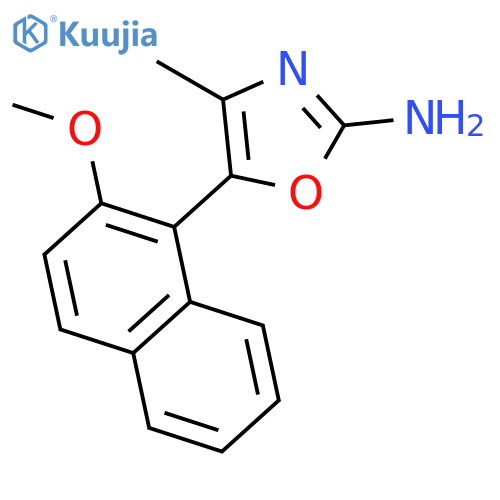 2-OXAZOLAMINE, 5-(2-METHOXY-1-NAPHTHALENYL)-4-METHYL- structure