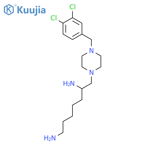 1,6-Heptanediamine, 7-[4-[(3,4-dichlorophenyl)methyl]-1-piperazinyl]- structure
