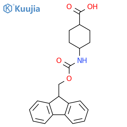 4-({(9H-fluoren-9-yl)methoxycarbonyl}amino)cyclohexane-1-carboxylic acid structure