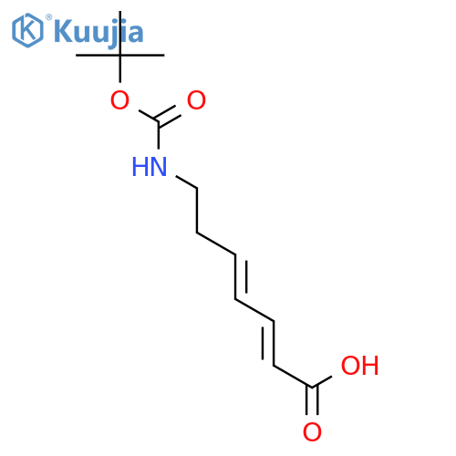 2,4-Heptadienoic acid, 7-[[(1,1-dimethylethoxy)carbonyl]amino]- structure