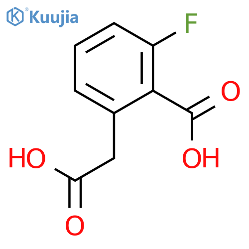 2-carboxymethyl-6-fluoro-benzoic acid structure