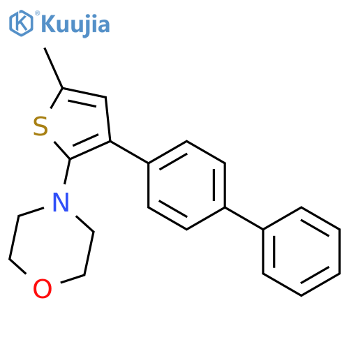 MORPHOLINE, 4-(3-[1,1'-BIPHENYL]-4-YL-5-METHYL-2-THIENYL)- structure