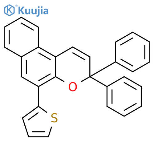 3H-NAPHTHO[2,1-B]PYRAN, 3,3-DIPHENYL-5-(2-THIENYL)- structure
