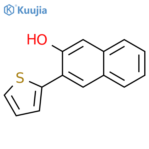 2-Naphthalenol, 3-(2-thienyl)- structure