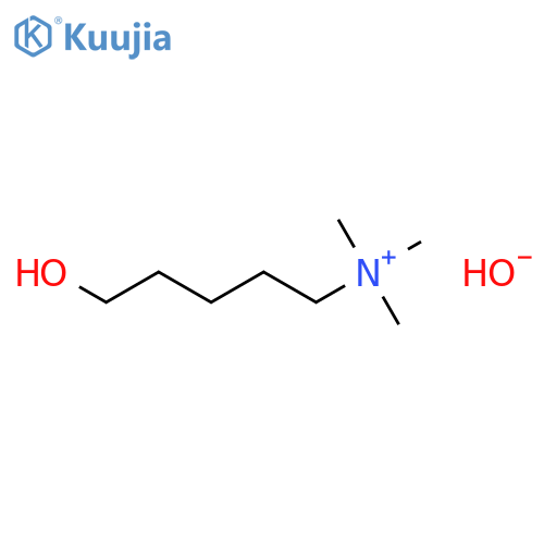 5-hydroxy-N,N,N-trimethylpentan-1-aminium hydroxide structure