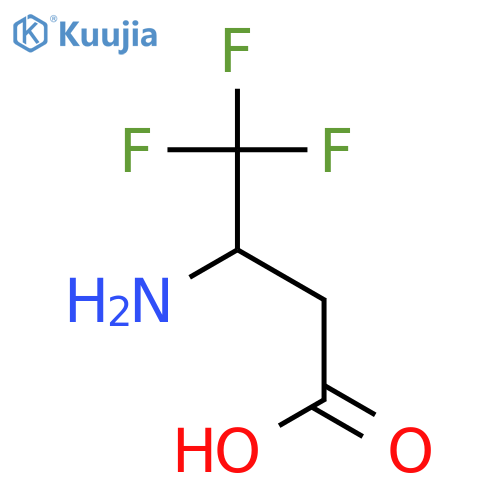 3-Amino-4,4,4-trifluorobutyric acid structure