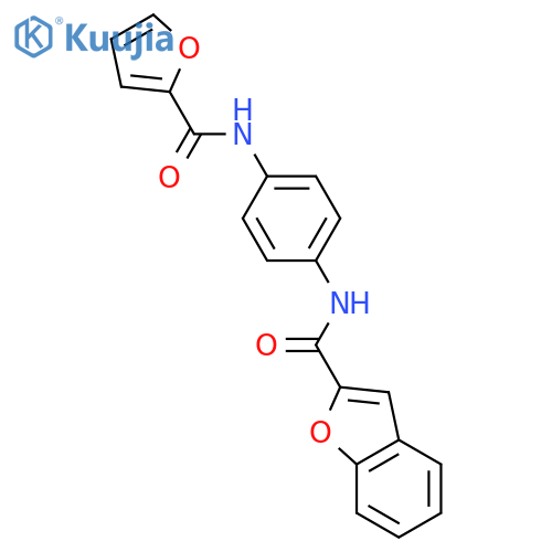 N-{4-[(furan-2-ylcarbonyl)amino]phenyl}-1-benzofuran-2-carboxamide structure