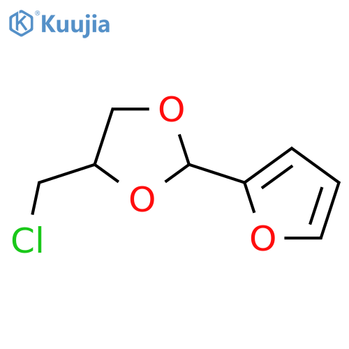 4-(chloromethyl)-2-(furan-2-yl)-1,3-dioxolane structure