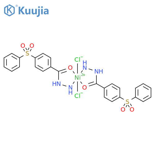 Nickel, dichlorobis[4-(phenylsulfonyl)benzoic acid hydrazide]- (9CI) structure