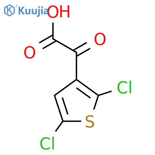 2-(2,5-dichlorothiophen-3-yl)-2-oxoacetic acid structure