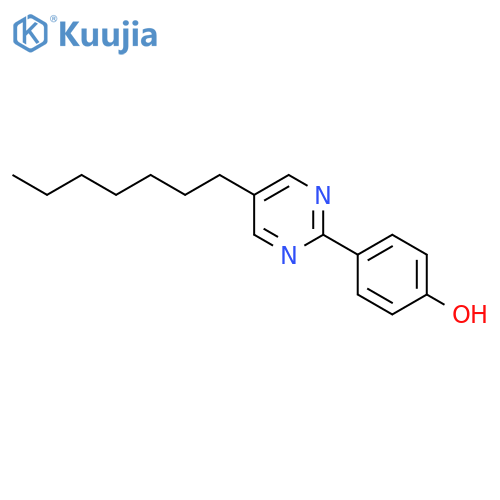 4-(5-Heptyl-2-pyrimidinyl)phenol structure