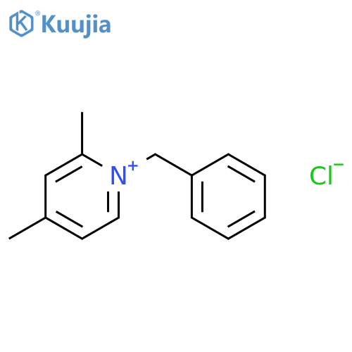 PYRIDINIUM, 2,4-DIMETHYL-1-(PHENYLMETHYL)-, CHLORIDE structure