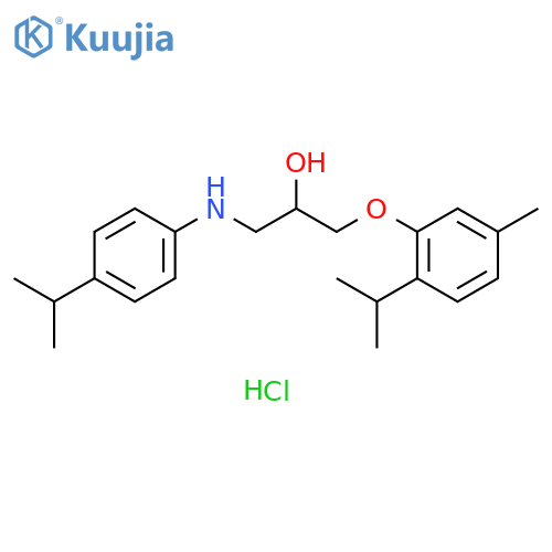 2-Propanol,1-[[4-(1-methylethyl)phenyl]amino]-3-[5-methyl-2-(1-methylethyl)phenoxy]-, hydrochloride structure