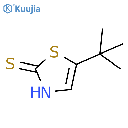 5-tert-butyl-1,3-thiazole-2-thiol structure