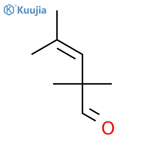 3-Pentenal,2,2,4-trimethyl- structure