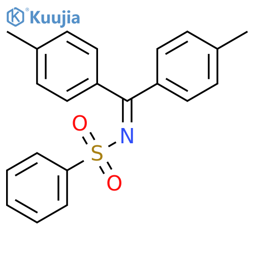Benzenesulfonamide, N-[bis(4-methylphenyl)methylene]- structure