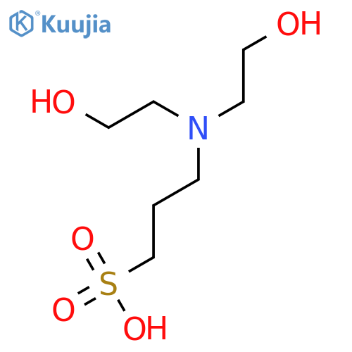 3-bis(2-hydroxyethyl)aminopropane-1-sulfonic acid structure