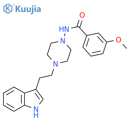 Benzamide, N-[4-[2-(1H-indol-3-yl)ethyl]-1-piperazinyl]-3-methoxy- structure
