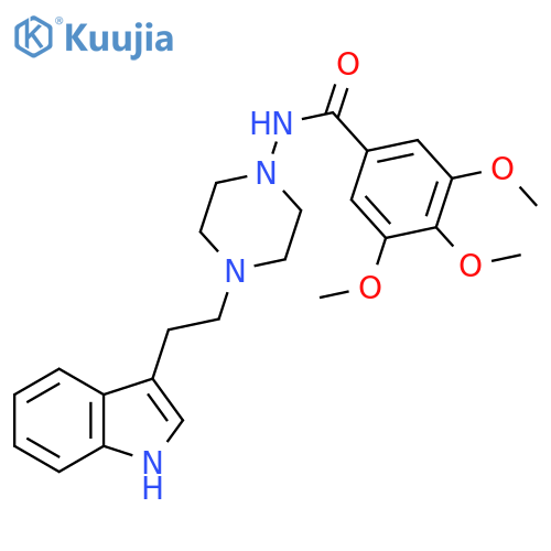 Benzamide, N-[4-[2-(1H-indol-3-yl)ethyl]-1-piperazinyl]-3,4,5-trimethoxy- structure