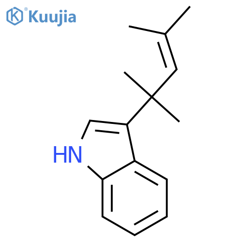 3-(1,1,3-trimethyl-2-buten-1-yl)-1H-Indole structure