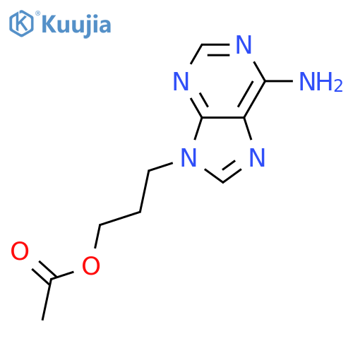 9H-Purine-9-propanol, 6-amino-, 9-acetate structure