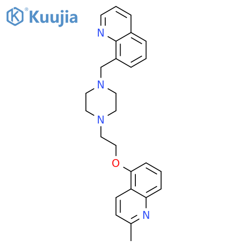 2-Methyl-5-(2-(4-(quinolin-8-ylmethyl)piperazin-1-yl)ethoxy)quinoline structure